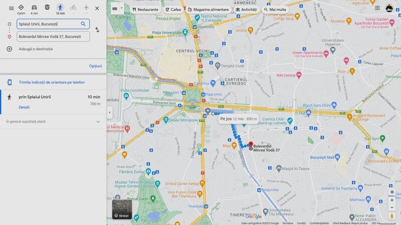 Piata Unirii, Bloc 2018, Centrala Proprie, 2 camere 75 mp, Marmura, Granit